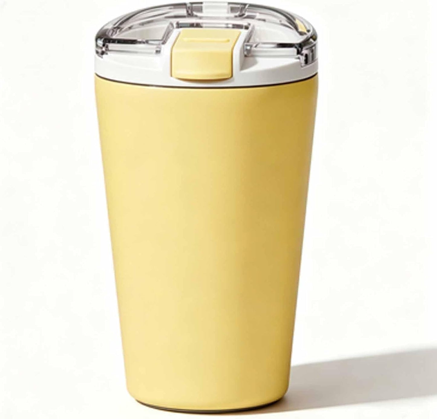 14oz Double Wall Stainless Steel Vacuum Insulated Travel Tumbler with Lid | Food-grade 304 steel, heat & cold retention, leakproof lid, portable for car office camping, reusable daily cup