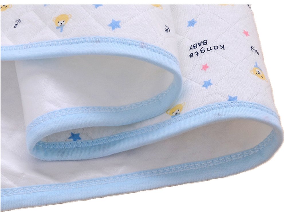 4pcs Pack Baby Infant Waterproof Cotton Changing Pads 18"x12" Washable Resuable Diapers Liners Mats (4pcs Pack-18"x12")
