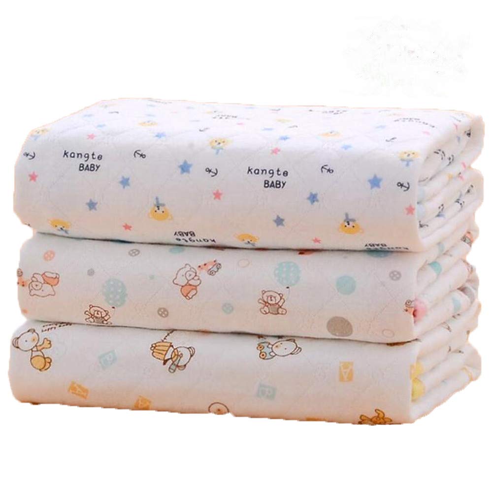 4pcs Pack Baby Infant Waterproof Cotton Changing Pads 18"x12" Washable Resuable Diapers Liners Mats (4pcs Pack-18"x12")