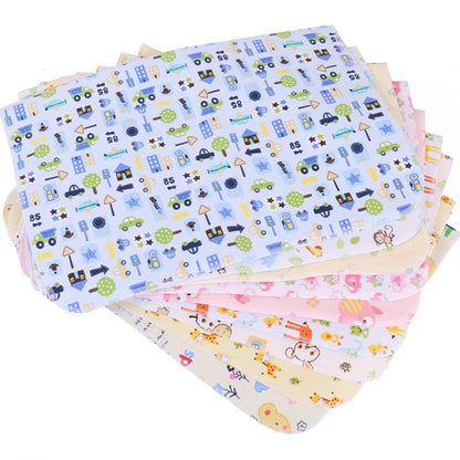 4pcs Pack Baby Infant Waterproof Cotton Changing Pads 18"x12" Washable Resuable Diapers Liners Mats (4pcs Pack-18"x12")