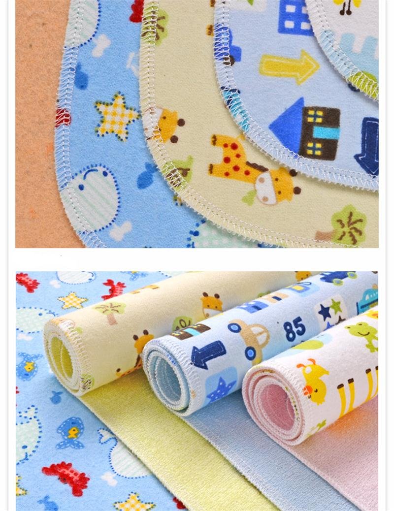 4pcs Pack Baby Infant Waterproof Cotton Changing Pads 18"x12" Washable Resuable Diapers Liners Mats (4pcs Pack-18"x12")