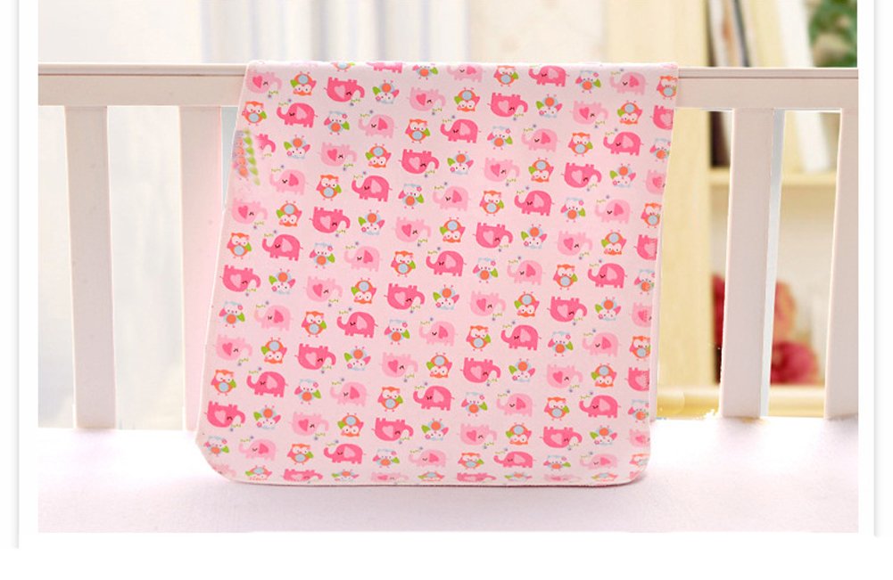 4pcs Pack Baby Infant Waterproof Cotton Changing Pads 18"x12" Washable Resuable Diapers Liners Mats (4pcs Pack-18"x12")