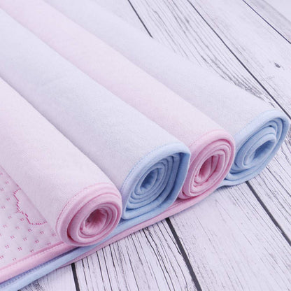 4pcs Pack Baby Infant Waterproof Cotton Changing Pads 18"x12" Washable Resuable Diapers Liners Mats (4pcs Pack-18"x12")
