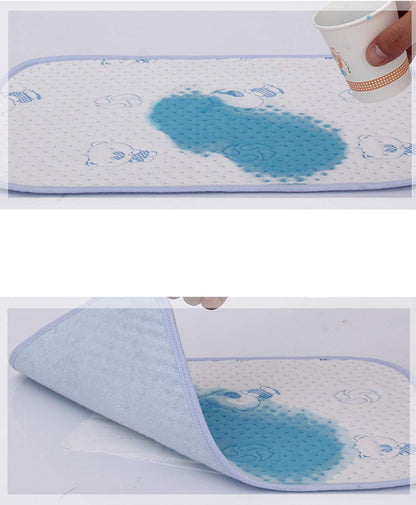 4pcs Pack Baby Infant Waterproof Cotton Changing Pads 18"x12" Washable Resuable Diapers Liners Mats (4pcs Pack-18"x12")