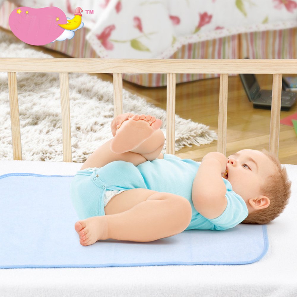 4pcs Pack Baby Infant Waterproof Cotton Changing Pads 18"x12" Washable Resuable Diapers Liners Mats (4pcs Pack-18"x12")