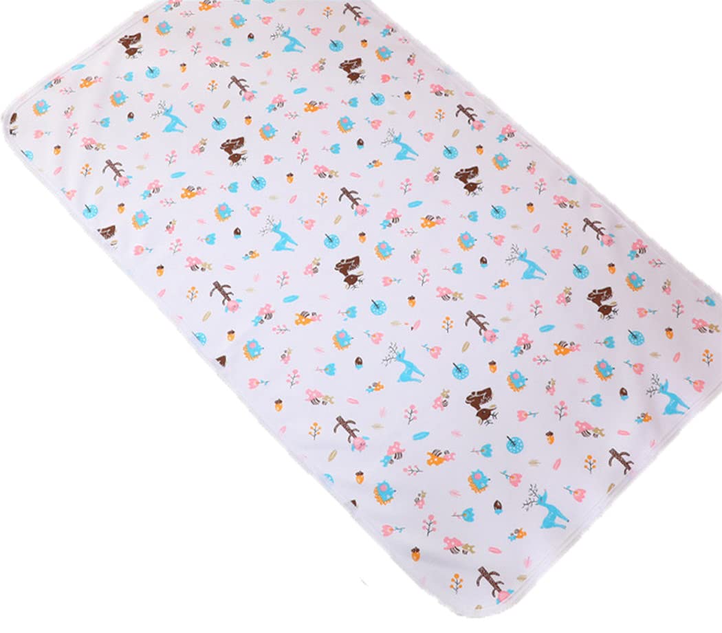 4pcs Pack Baby Infant Waterproof Cotton Changing Pads 18"x12" Washable Resuable Diapers Liners Mats (4pcs Pack-18"x12")