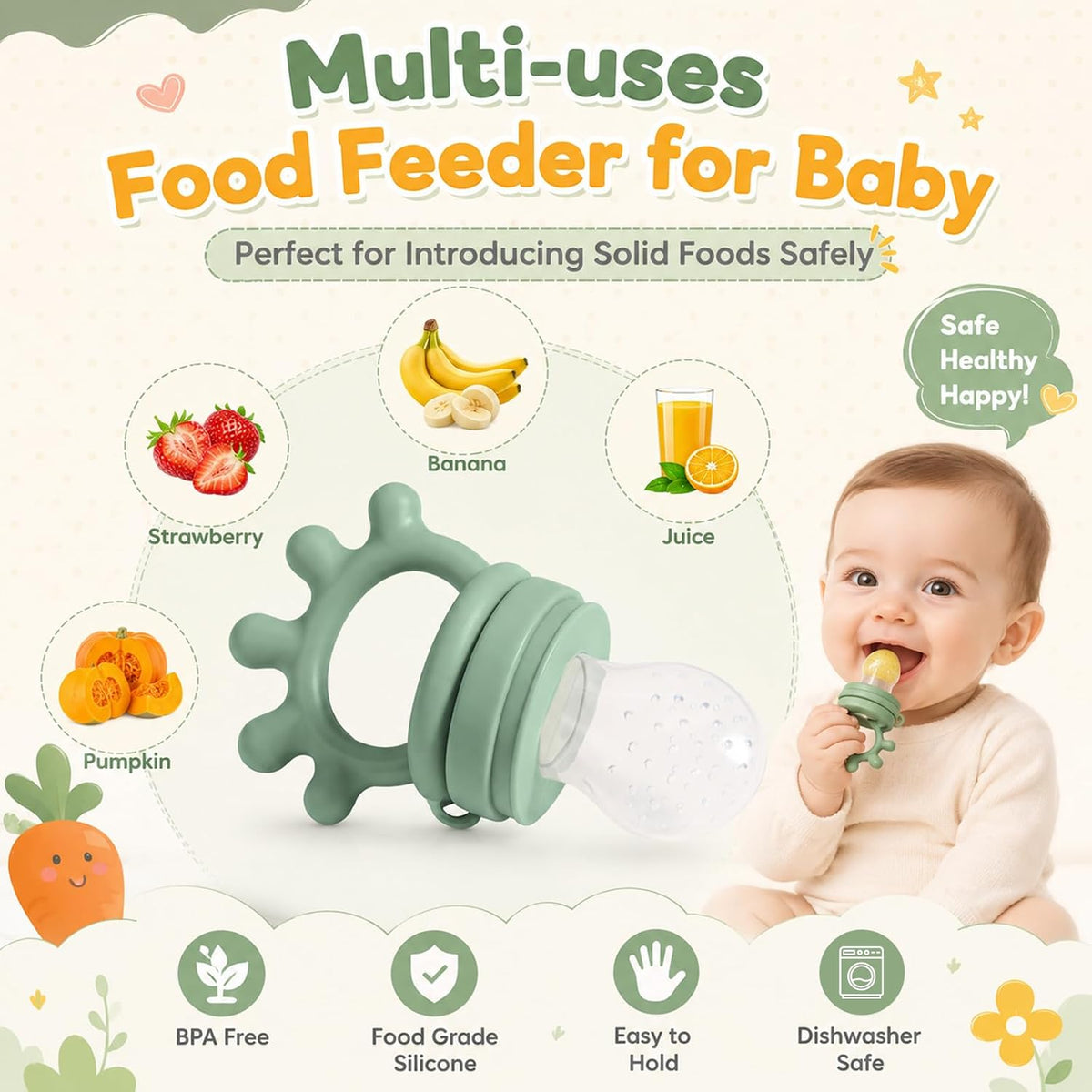 22 Pcs Silicone Baby Feeding Set, Baby Eating Utensils