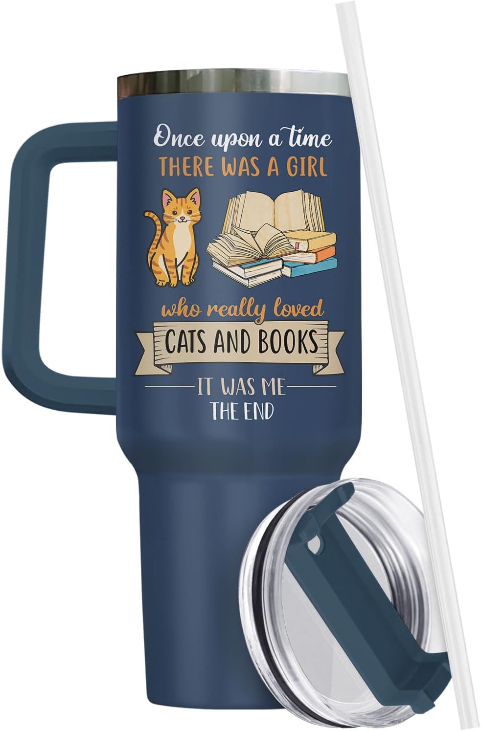 Funny Cat Will Not Harm My 40 oz Tumbler with Handle, Cat Lover Gift | Feline Lover Gift, Feline Kitty Whiskers Paw Meow Fur Baby Heifer Ranch Farmhouse Cattle Moo Tumbler