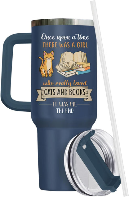 Funny Cat Will Not Harm My 40 oz Tumbler with Handle, Cat Lover Gift | Feline Lover Gift, Feline Kitty Whiskers Paw Meow Fur Baby Heifer Ranch Farmhouse Cattle Moo Tumbler
