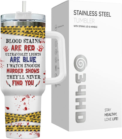 Funny Cat Will Not Harm My 40 oz Tumbler with Handle, Cat Lover Gift | Feline Lover Gift, Feline Kitty Whiskers Paw Meow Fur Baby Heifer Ranch Farmhouse Cattle Moo Tumbler
