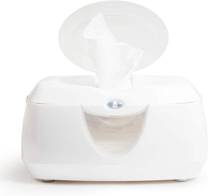 Warm Glow Baby Wipe Warmer with Nightlight, White