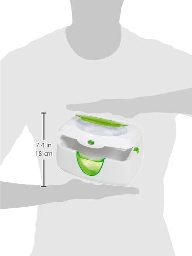 Warm Glow Baby Wipe Warmer with Nightlight, White