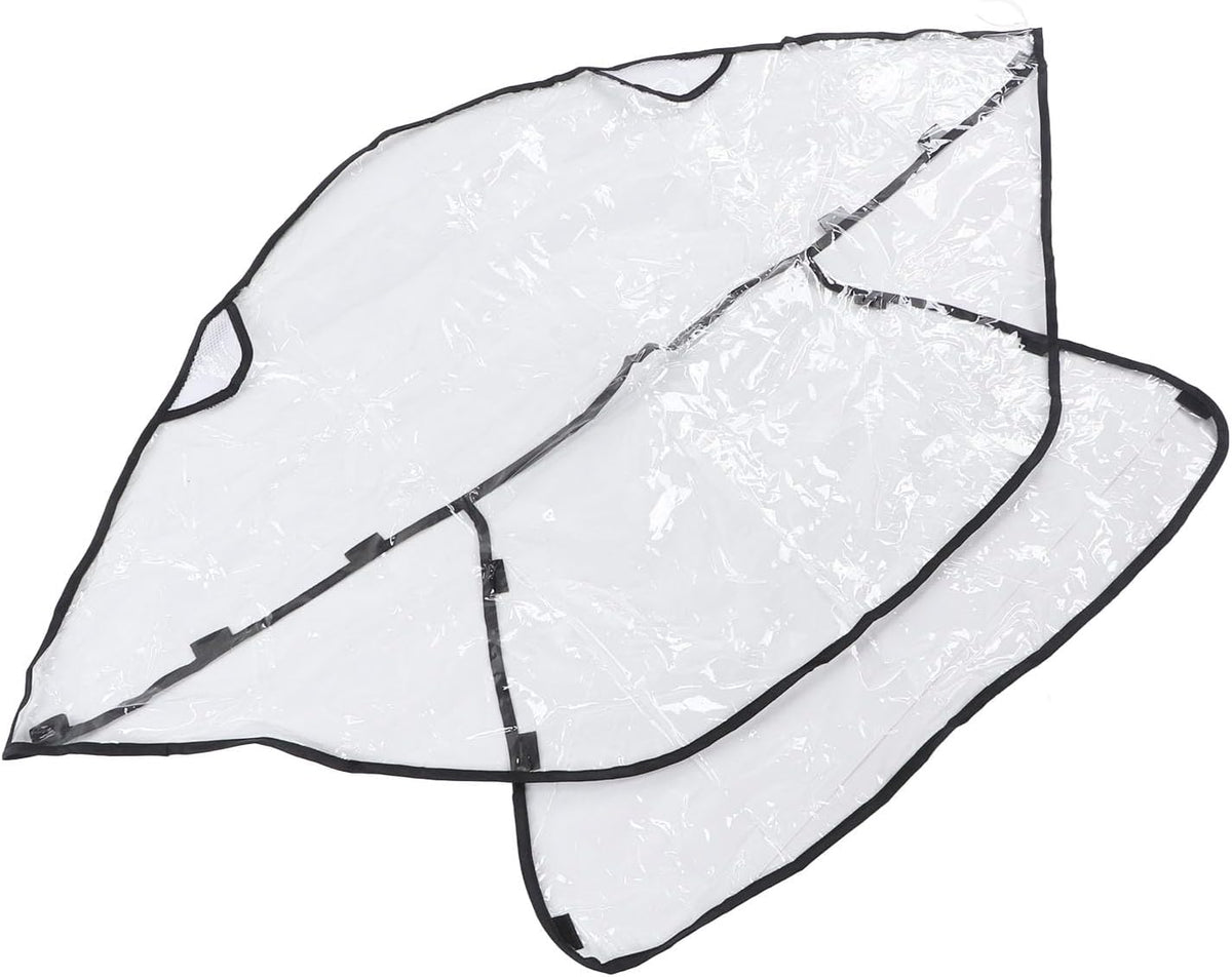 Universal Stroller Rain Cover, Windproof, Weather Protection for Baby Travel, for Outdoor Activities, PVC Material