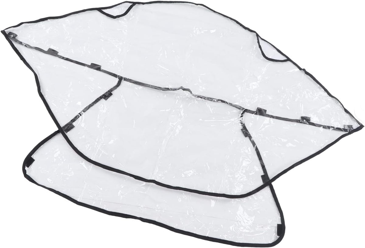 Universal Stroller Rain Cover, Windproof, Weather Protection for Baby Travel, for Outdoor Activities, PVC Material