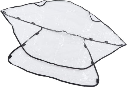 Universal Stroller Rain Cover, Windproof, Weather Protection for Baby Travel, for Outdoor Activities, PVC Material