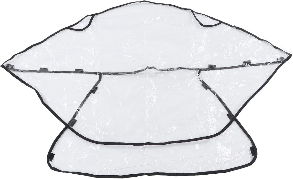 Universal Stroller Rain Cover, Windproof, Weather Protection for Baby Travel, for Outdoor Activities, PVC Material