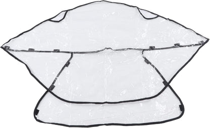 Universal Stroller Rain Cover, Windproof, Weather Protection for Baby Travel, for Outdoor Activities, PVC Material