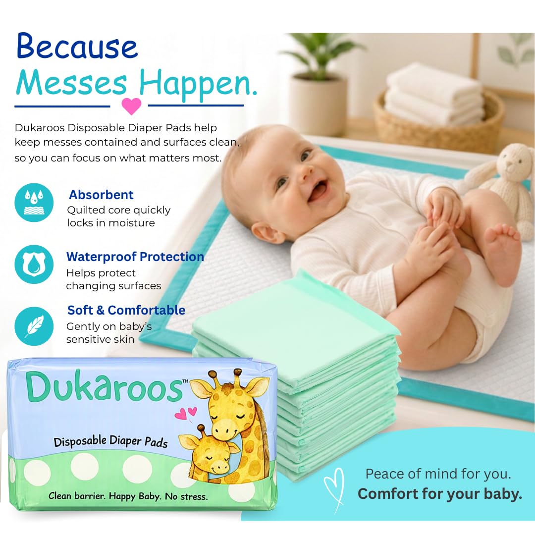 Disposable Baby Changing Pads- Travel Disposable Changing Pads for Diaper Bag and Public Restrooms