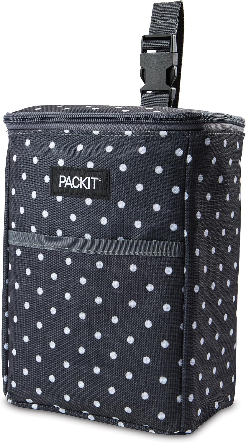 Freezable Double Bottle Bag, Built with EcoFreeze Technology, Antimicrobial lining, Collapsible, Reusable, Zip Closure, Buckle Handle, Perfect for Breastmilk and Formula On the Go