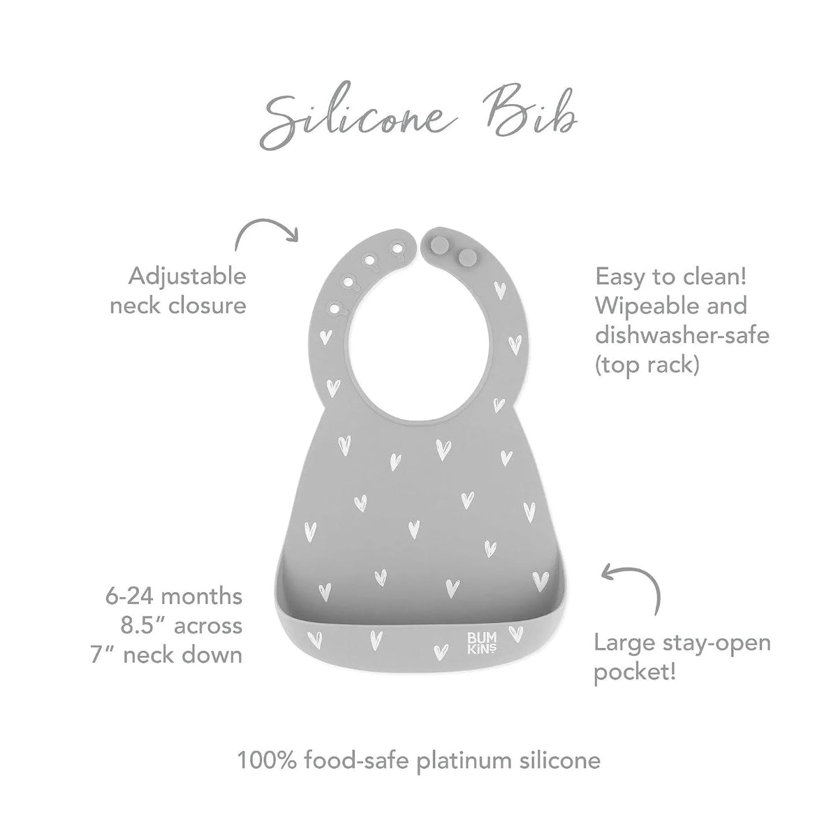 Bibs, Silicone Pocket for Babies, Baby Bib for Girl or Boy, for 6-24 Months Up to Toddler, Essential Must Have for Eating, Feeding, Baby Led Weaning Supplies, Mess Saving, Camp Gear Yellow