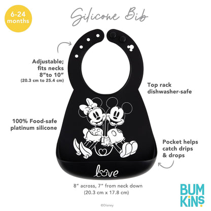 Bibs, Silicone Pocket for Babies, Baby Bib for Girl or Boy, for 6-24 Months Up to Toddler, Essential Must Have for Eating, Feeding, Baby Led Weaning Supplies, Mess Saving, Camp Gear Yellow