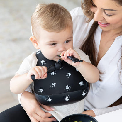 Bibs, Silicone Pocket for Babies, Baby Bib for Girl or Boy, for 6-24 Months Up to Toddler, Essential Must Have for Eating, Feeding, Baby Led Weaning Supplies, Mess Saving, Camp Gear Yellow