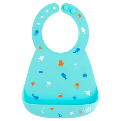 Bibs, Silicone Pocket for Babies, Baby Bib for Girl or Boy, for 6-24 Months Up to Toddler, Essential Must Have for Eating, Feeding, Baby Led Weaning Supplies, Mess Saving, Camp Gear Yellow