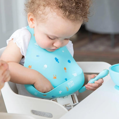 Bibs, Silicone Pocket for Babies, Baby Bib for Girl or Boy, for 6-24 Months Up to Toddler, Essential Must Have for Eating, Feeding, Baby Led Weaning Supplies, Mess Saving, Camp Gear Yellow