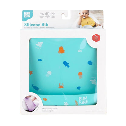 Bibs, Silicone Pocket for Babies, Baby Bib for Girl or Boy, for 6-24 Months Up to Toddler, Essential Must Have for Eating, Feeding, Baby Led Weaning Supplies, Mess Saving, Camp Gear Yellow