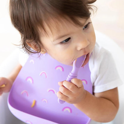 Bibs, Silicone Pocket for Babies, Baby Bib for Girl or Boy, for 6-24 Months Up to Toddler, Essential Must Have for Eating, Feeding, Baby Led Weaning Supplies, Mess Saving, Camp Gear Yellow