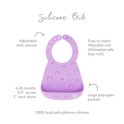 Bibs, Silicone Pocket for Babies, Baby Bib for Girl or Boy, for 6-24 Months Up to Toddler, Essential Must Have for Eating, Feeding, Baby Led Weaning Supplies, Mess Saving, Camp Gear Yellow