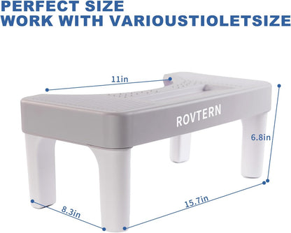6.7 Inch Step Stool, Portable Plastic Foot Stool, Non-Slip Potty Stool for Bathroom