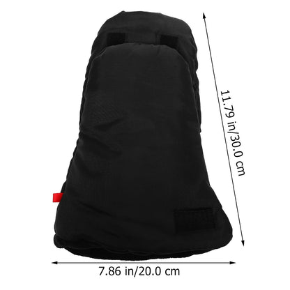 Windproof Stroller Mittens for Winter, Insulated Black Hand Muff