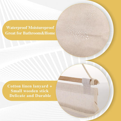 Hanging Canvas Organizer, Wall Door Closet Hanging Storage Bag Organizer Wall Mount Storage for Bedroom Bathroom Office Kitchen(White)