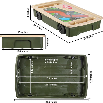 Giant Underbed Storage Container w/Wheels & Play Surface US Made
