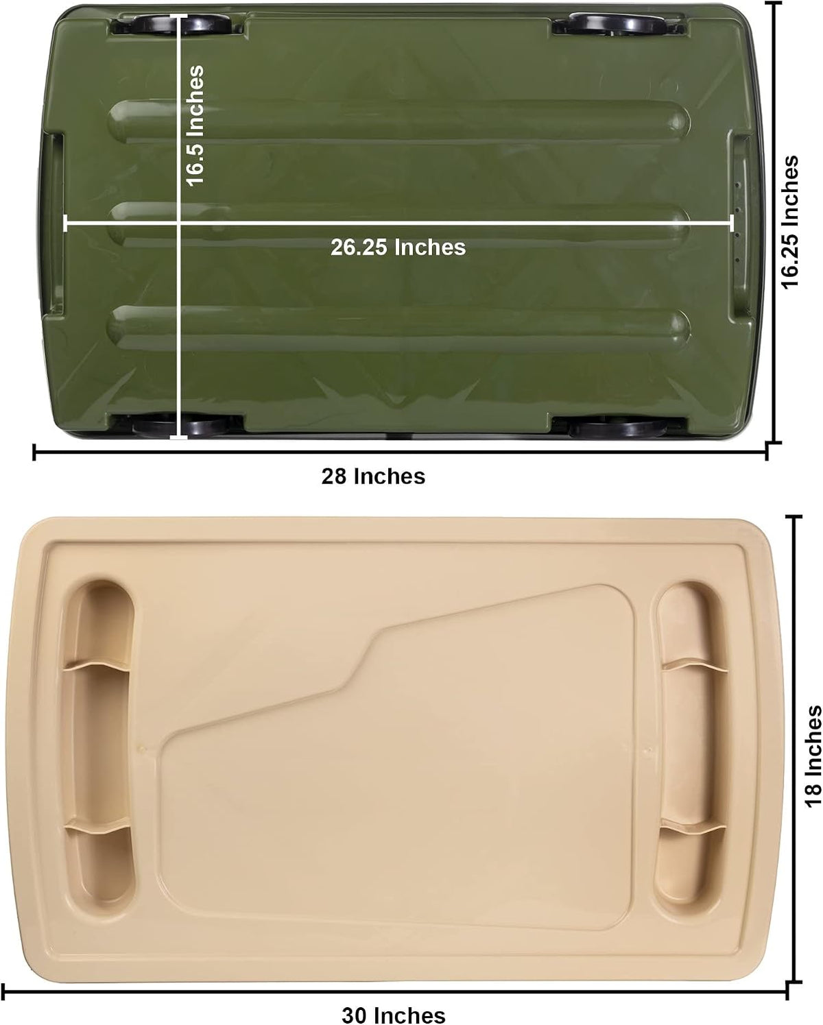 Giant Underbed Storage Container w/Wheels & Play Surface US Made