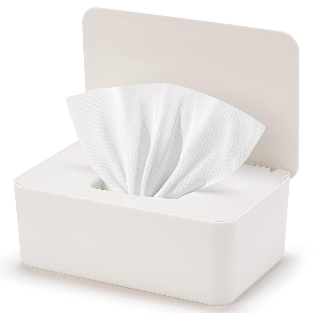 Baby Wipes Dispenser, Wipe Holder for Baby & Adult,Keeps Wet Tissue Fresh, Non-Slip Wipes Case, Flushable Wipe Container with Sealing Design Lid