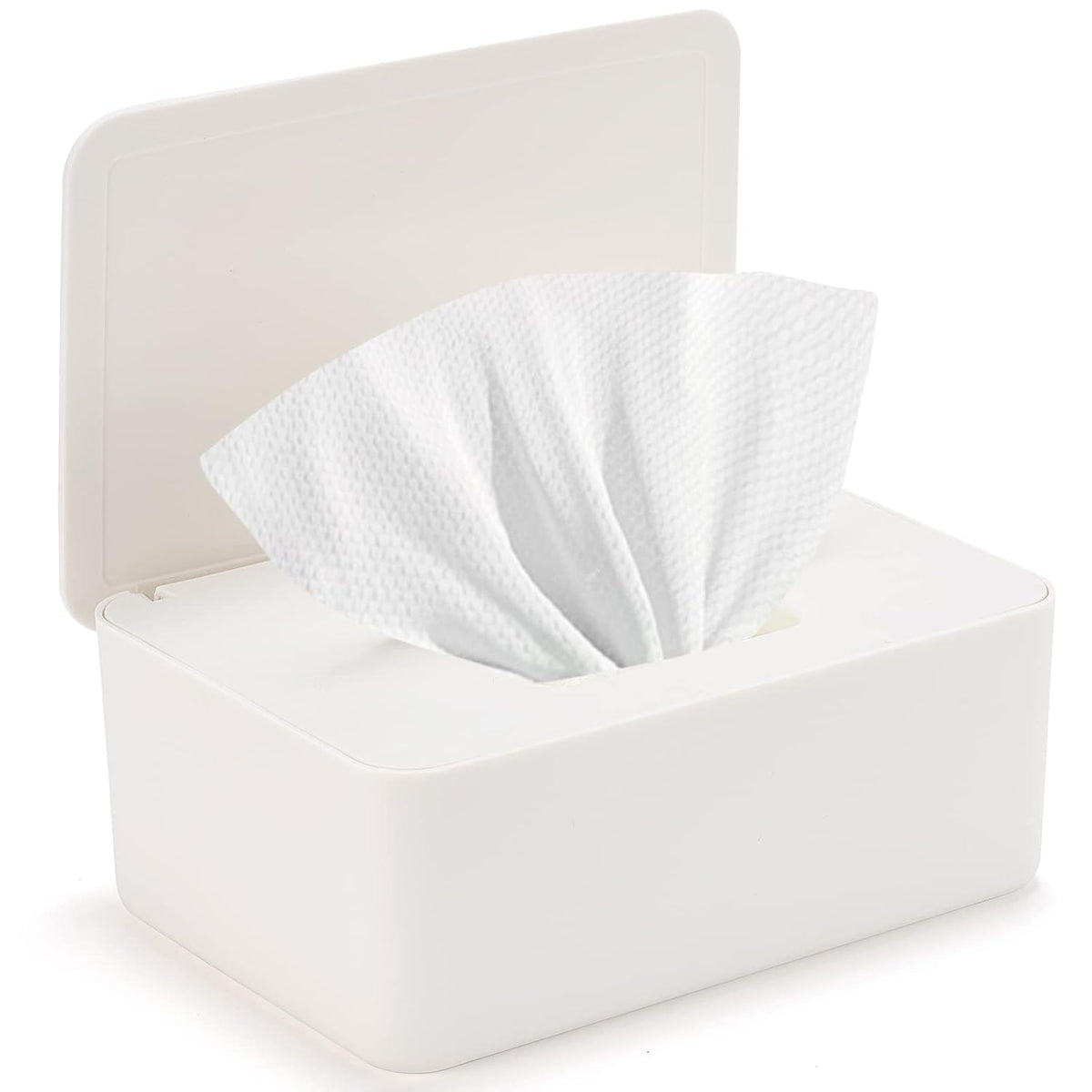 Baby Wipes Dispenser, Wipe Holder for Baby & Adult,Keeps Wet Tissue Fresh, Non-Slip Wipes Case, Flushable Wipe Container with Sealing Design Lid