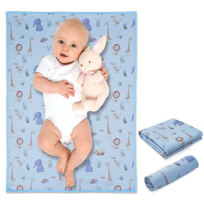 Wipeable Portable Changing Pad, PU Leather Diaper Changing Mat for Travel