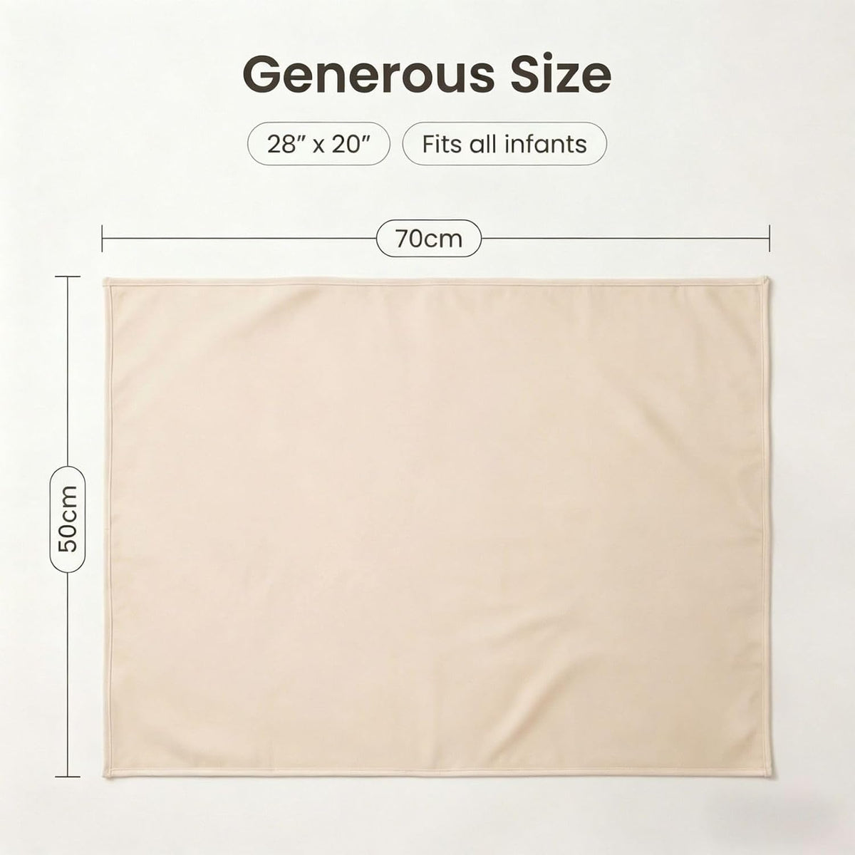 Wipeable Portable Changing Pad, PU Leather Diaper Changing Mat for Travel