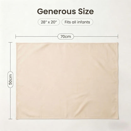 Wipeable Portable Changing Pad, PU Leather Diaper Changing Mat for Travel