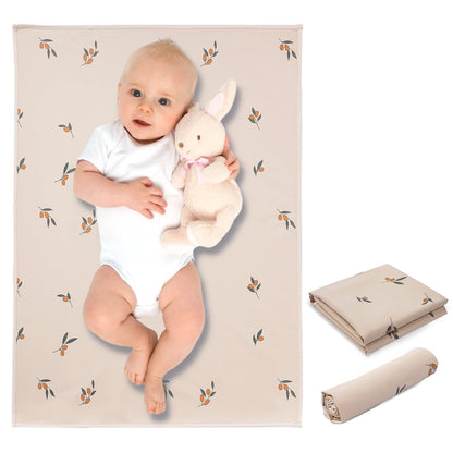 Wipeable Portable Changing Pad, PU Leather Diaper Changing Mat for Travel