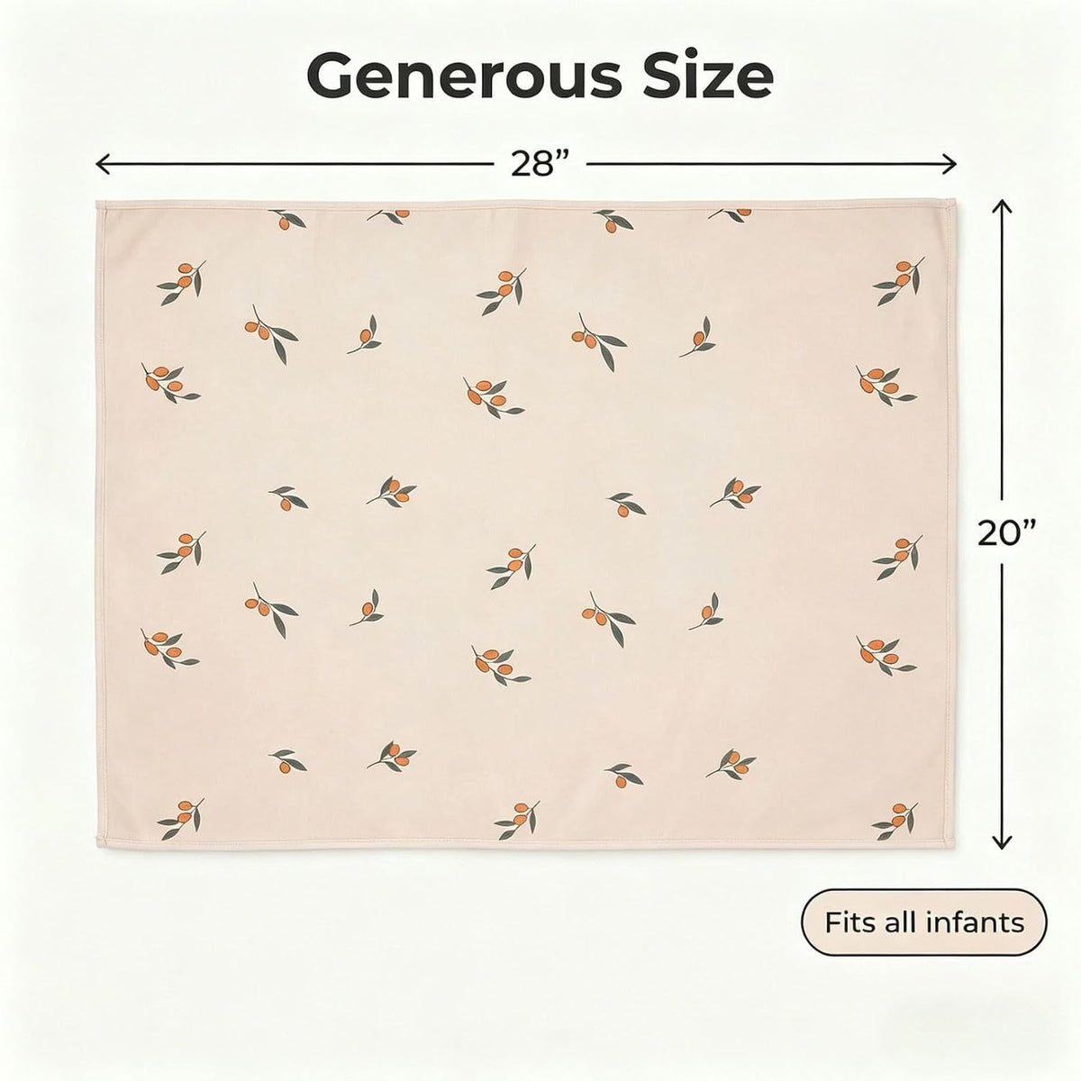 Wipeable Portable Changing Pad, PU Leather Diaper Changing Mat for Travel