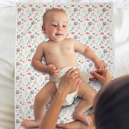 Wipeable Portable Changing Pad, PU Leather Diaper Changing Mat for Travel