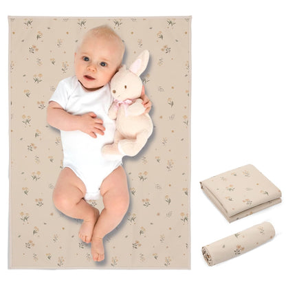 Wipeable Portable Changing Pad, PU Leather Diaper Changing Mat for Travel
