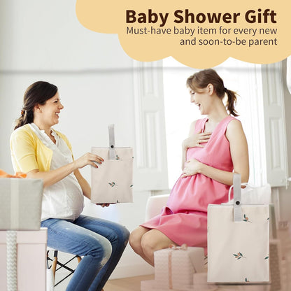 Wipeable Portable Changing Pad, PU Leather Diaper Changing Mat for Travel