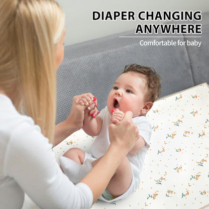 Wipeable Portable Changing Pad, PU Leather Diaper Changing Mat for Travel