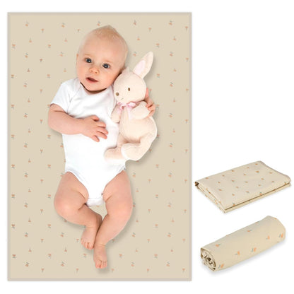 Wipeable Portable Changing Pad, PU Leather Diaper Changing Mat for Travel