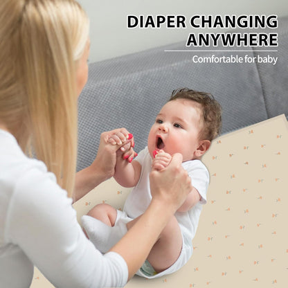 Wipeable Portable Changing Pad, PU Leather Diaper Changing Mat for Travel