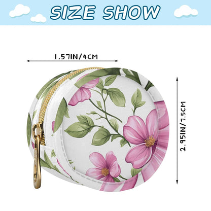 Pink Flowers Baby Pacifier Holder Case, Dustproof Portable Storage Box for Diaper Bag Purse, Pacifier Storage Container for Boys & Girls